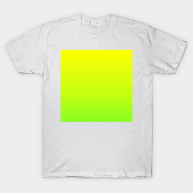 preppy spring summer Pastel yellow lime green ombre T-Shirt by Tina
